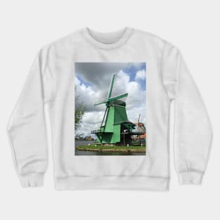 A Green Windmill Crewneck Sweatshirt